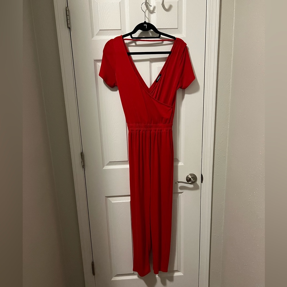 Express Red Jumpsuit - Size XS